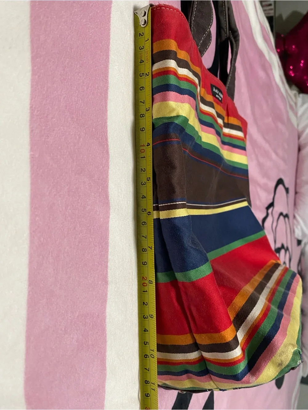KATE SPADE NEW YORK Multicolored Striped Tote Bag